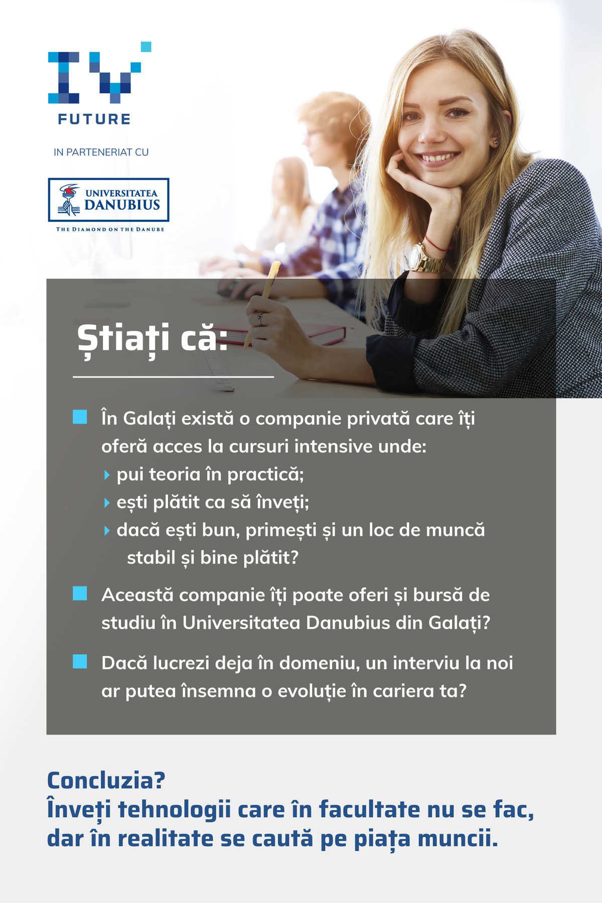 Burse de studiu IVFuture în IT