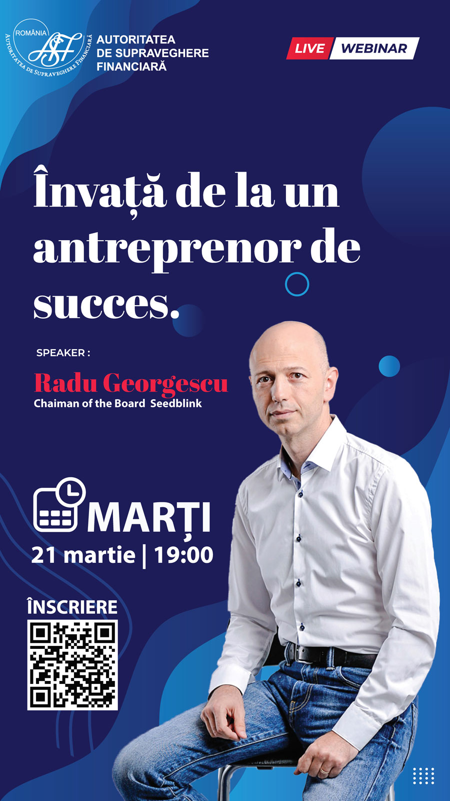 Seminar de educație financiară - Învață de la un antreprenor de succes!