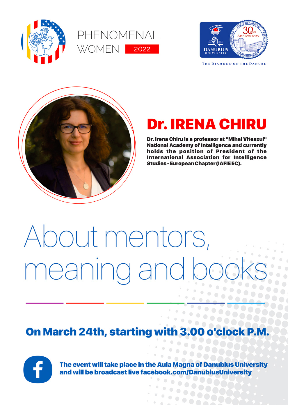 Dr. IRENA CHIRU, intelligence expert, tells us about mentors, meaning and books
