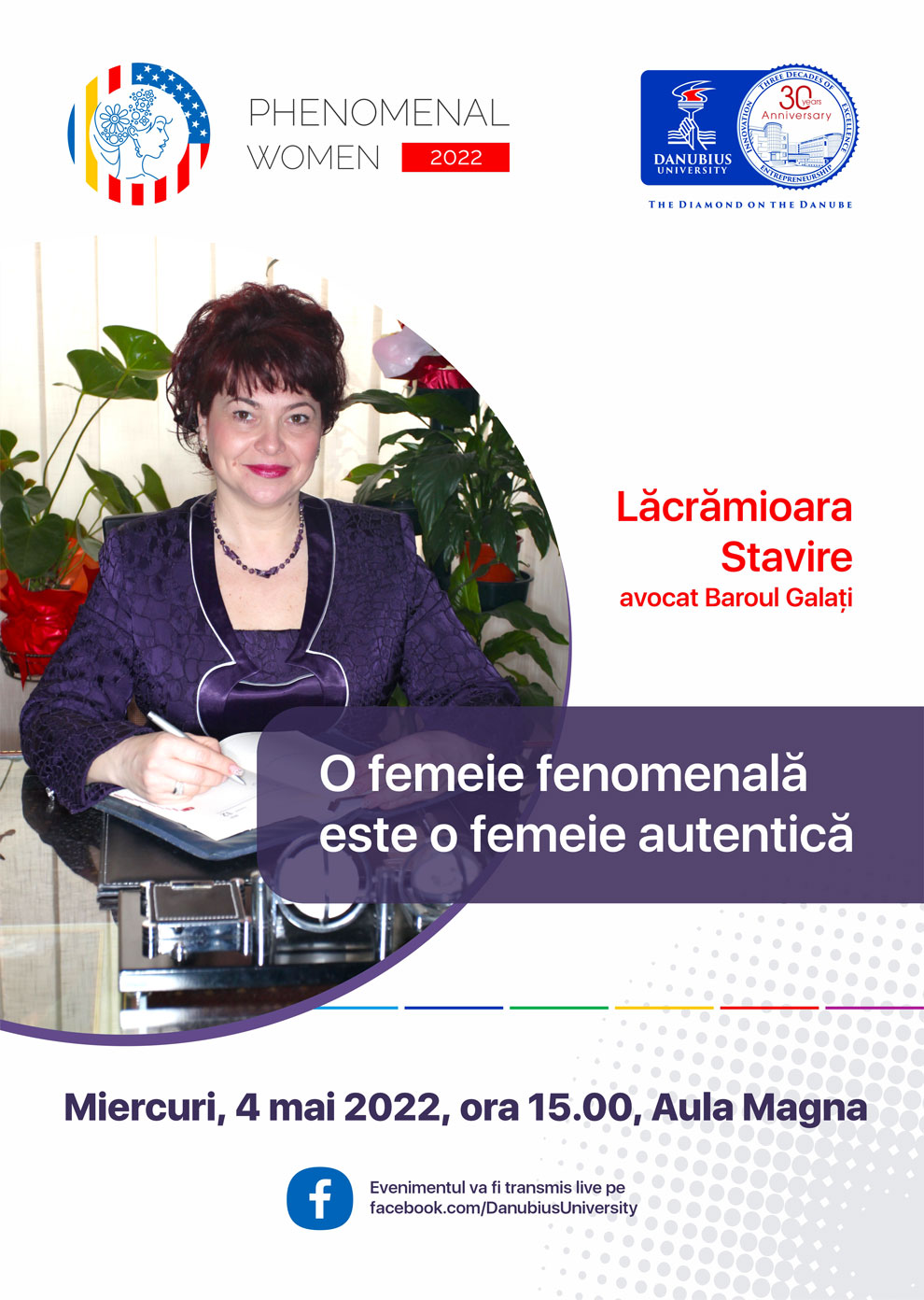 „O FEMEIE FENOMENALĂ ESTE O FEMEIE AUTENTICĂ”,  AVOCAT LĂCRĂMIOARA STAVIRE