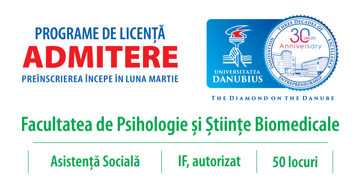 UN NOU PROGRAM DE LICENȚĂ! ASISTENȚĂ SOCIALĂ
