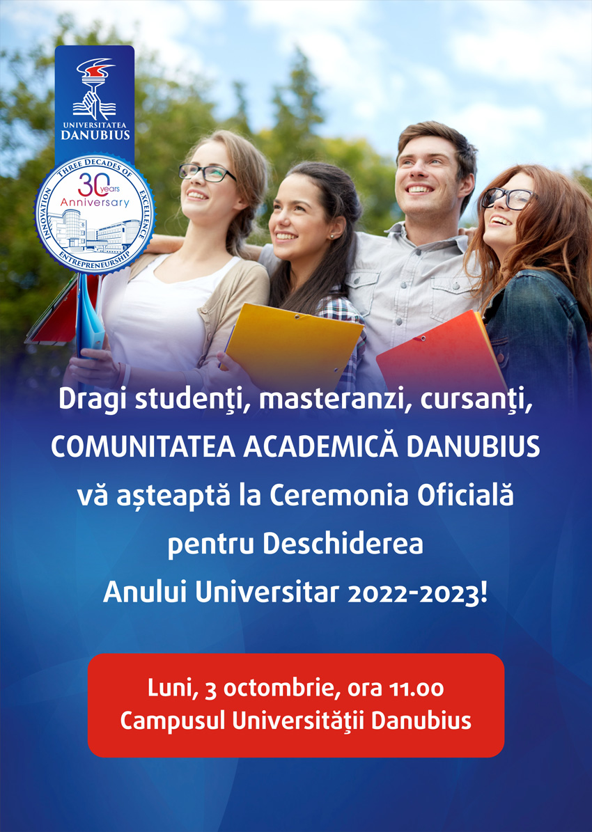 DESCHIDERE AN UNIVERSITAR 2022-2023