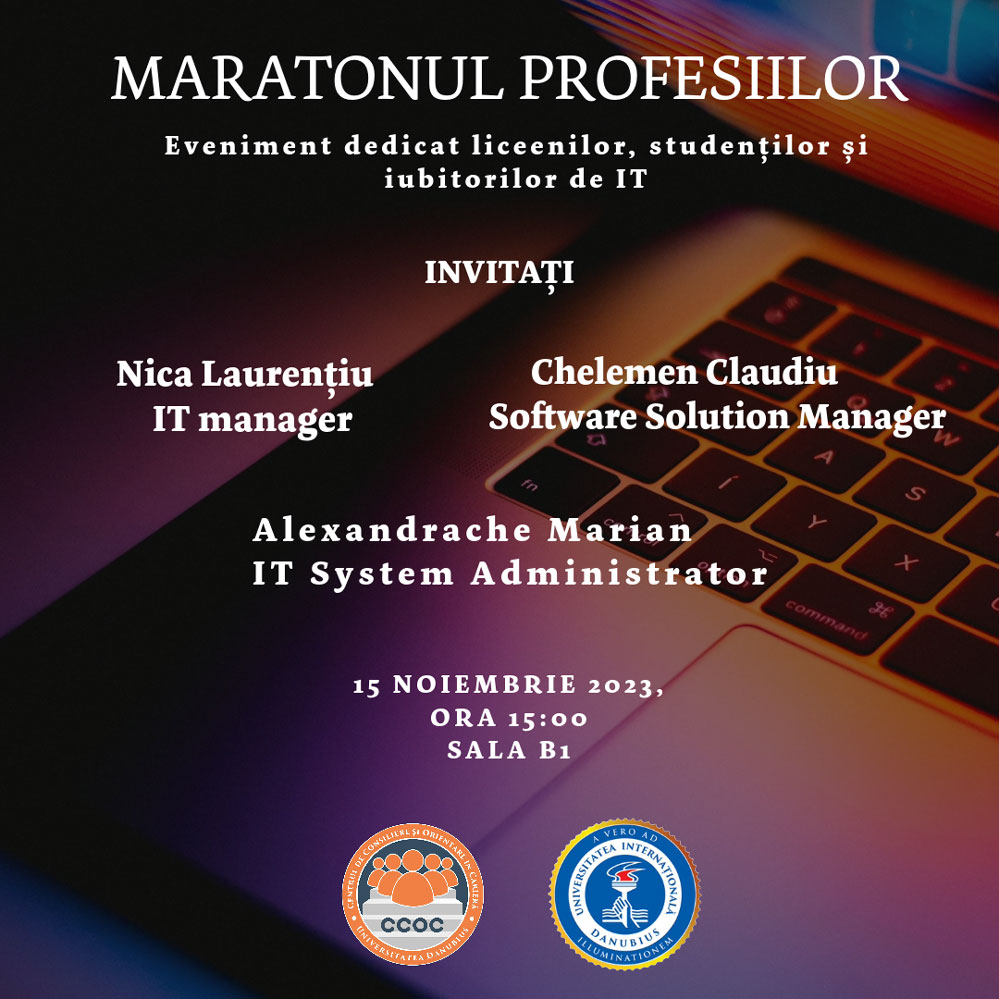 MARATONUL PROFESIILOR - WORKSHOP PENTRU IUBITORII DE TEHNOLOGIE