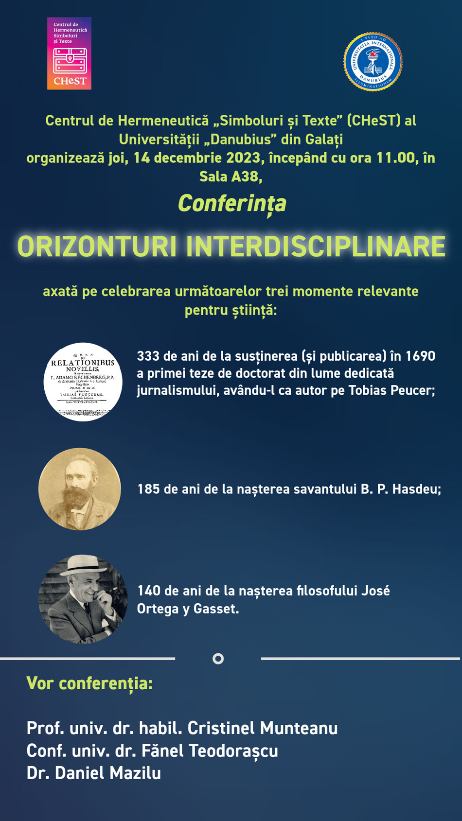 CONFERINȚA ORIZONTURI INTERDISCIPLINARE