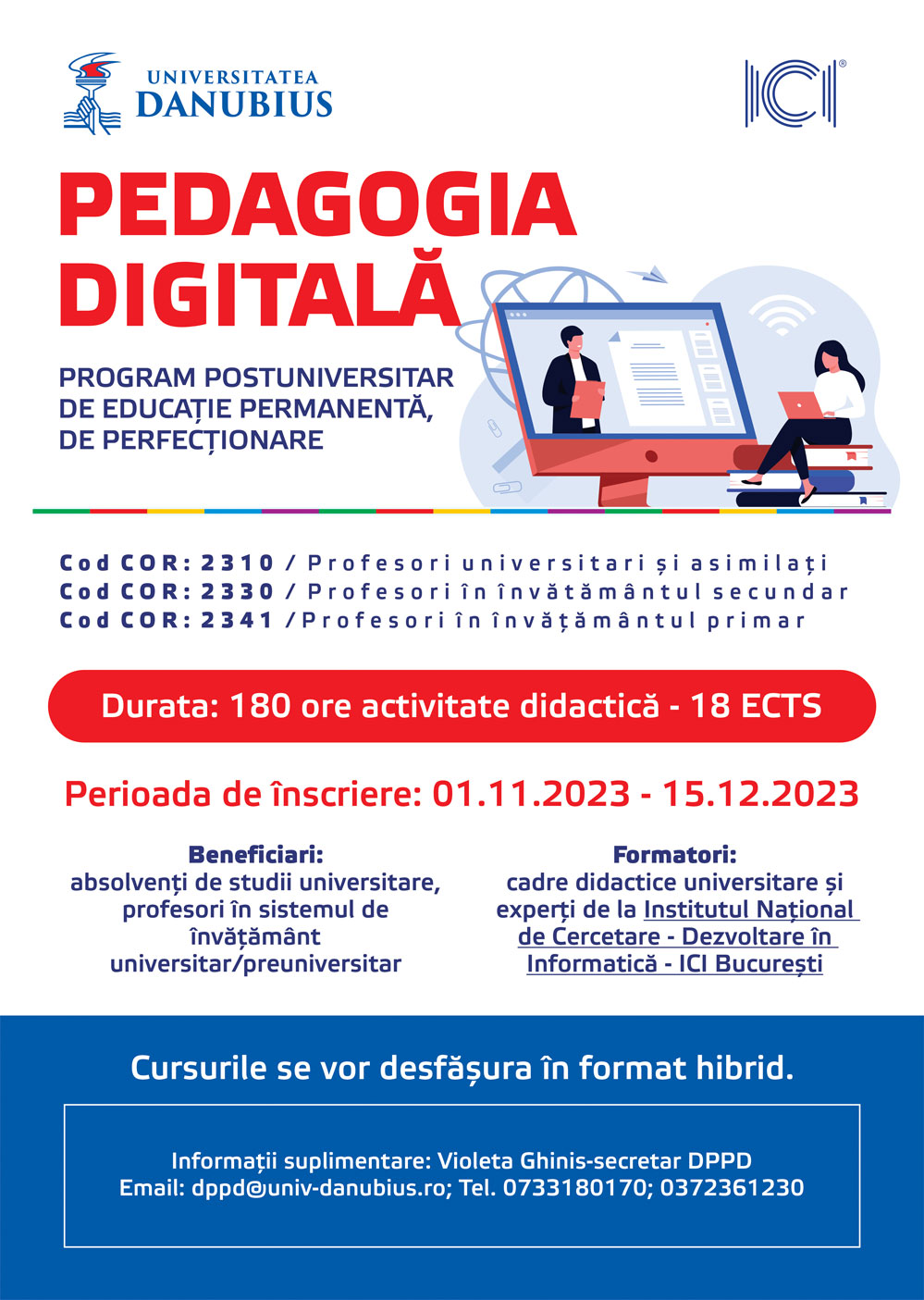 PROGRAMUL POSTUNIVERSITAR DE EDUCAȚIE PERMANENTĂ, DE PERFECȚIONARE: PEDAGOGIA DIGITALĂ 