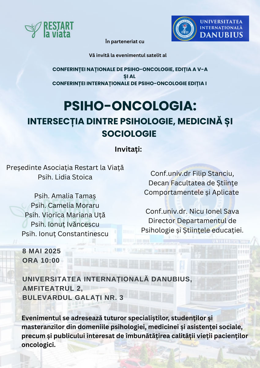Conferinta Nationala de Psiho-Oncologie, Editia a V-a