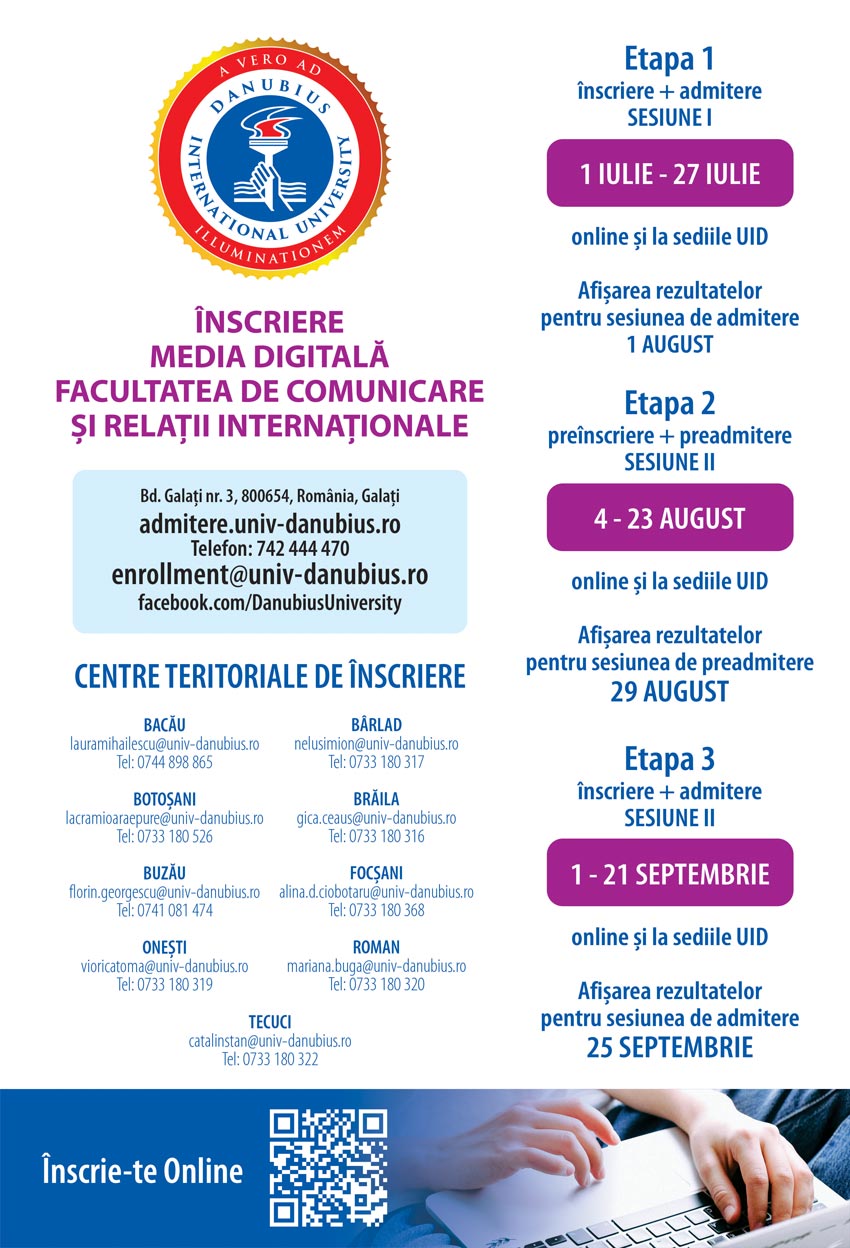 Media Digitală – Formarea Specialiștilor în Comunicare și Tehnologii Interactive