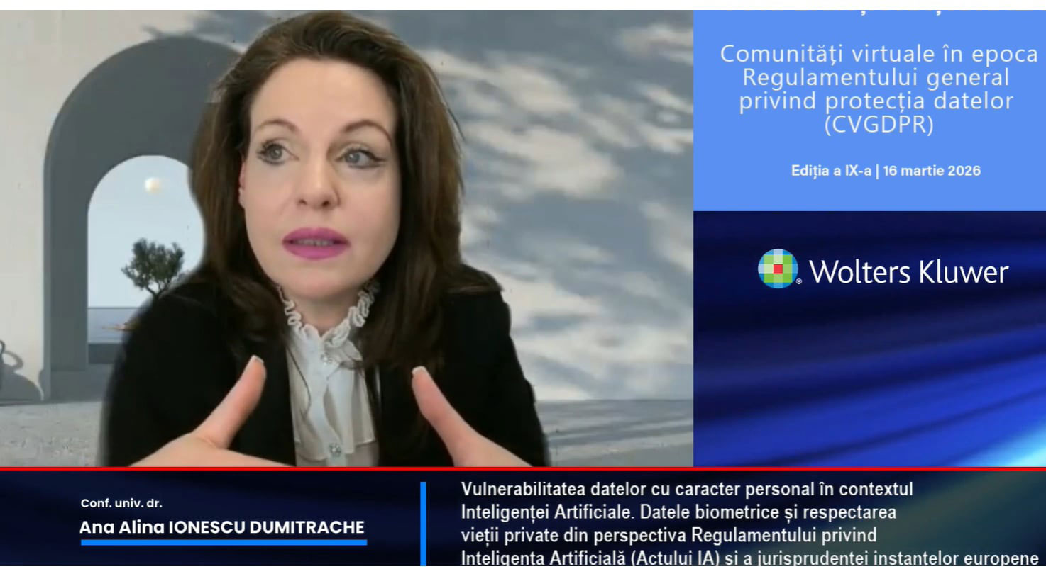 Facultatea de Drept și Guvernanță Internațională, co-organizator al Conferinței naționale: ”Comunități virtuale în epoca Regulamentului General privind Protecția Datelor” (CVGDPR) – Ediția a IX-a