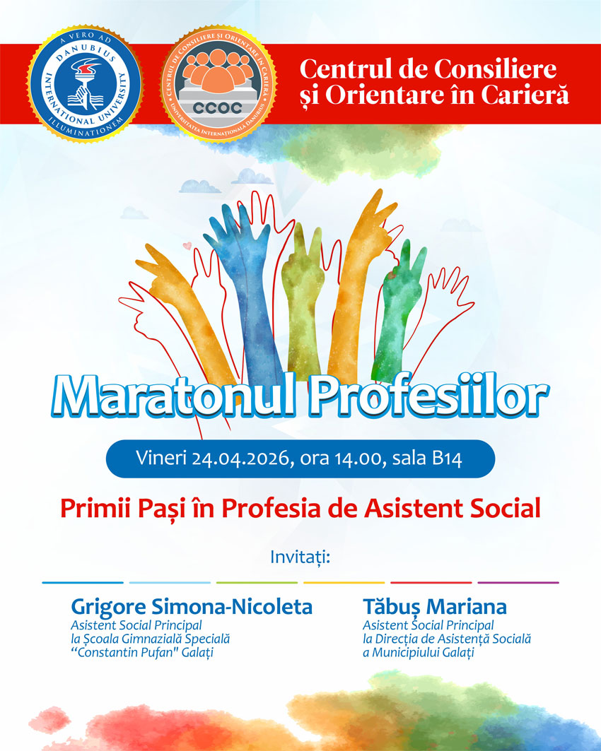 Maratonul Profesiilor: Repere pentru integrarea în domeniul asistenței sociale