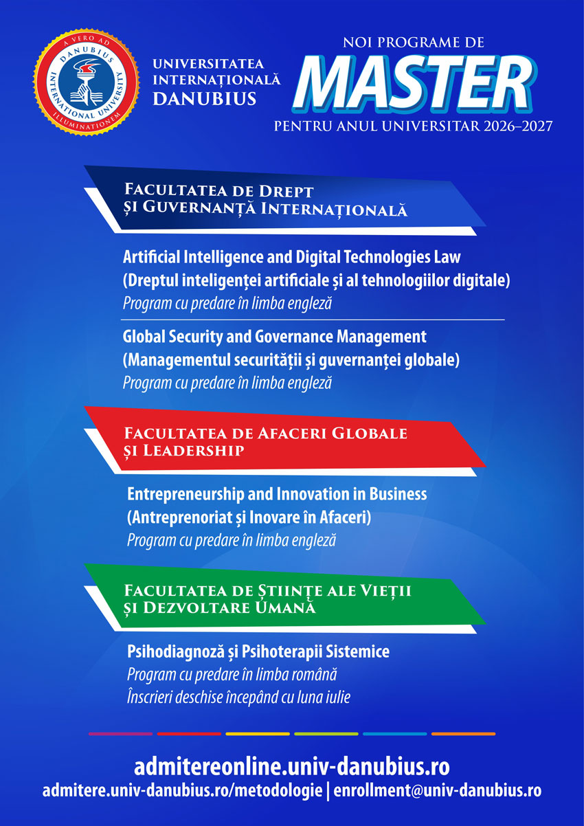 NOI PROGRAME DE MASTER PENTRU ANUL UNIVERSITAR 2026–2027