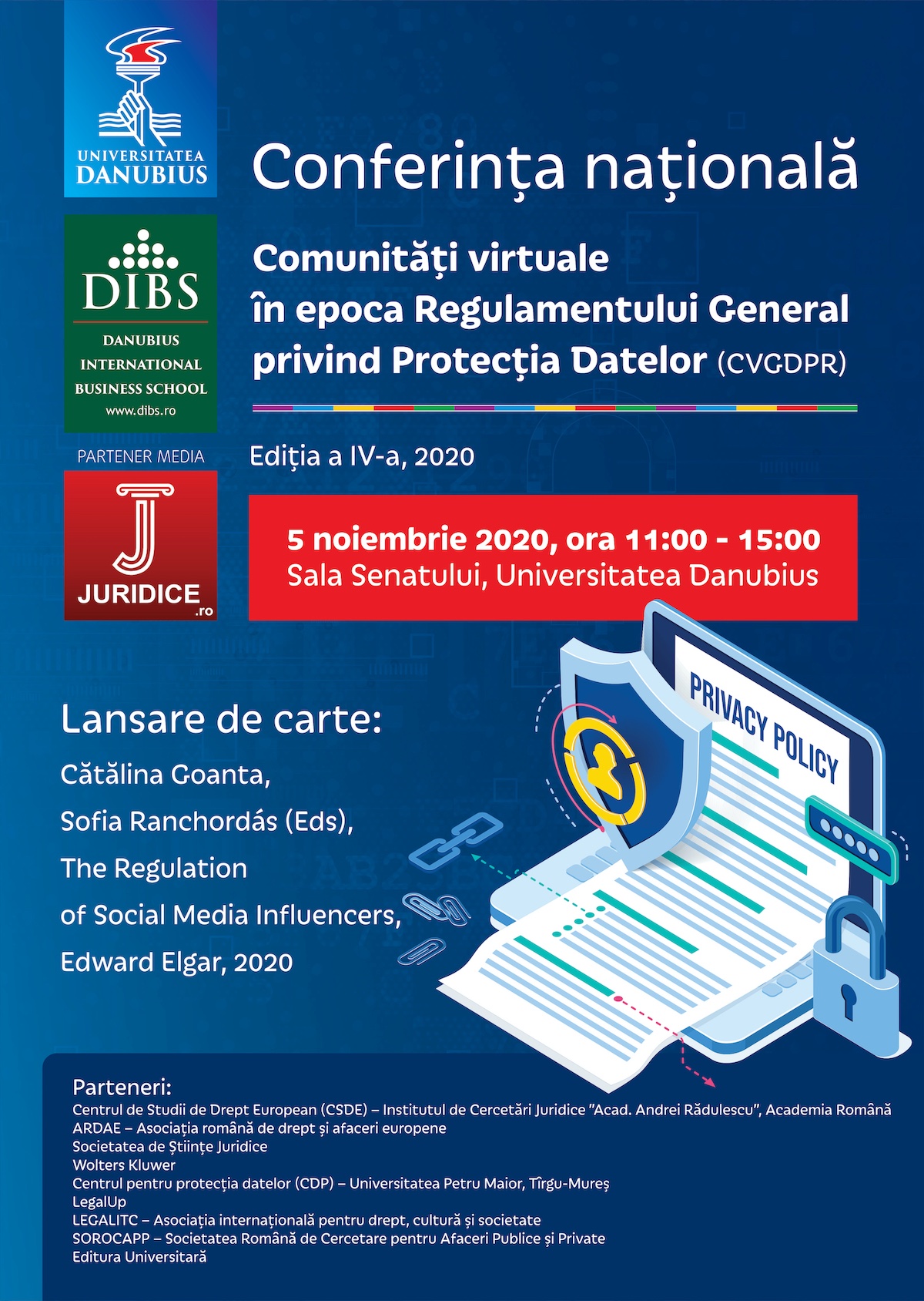 Conferința națională Comunitati virtuale în epoca Regulamentului General privind Protectia Datelor (CVGDPR) 