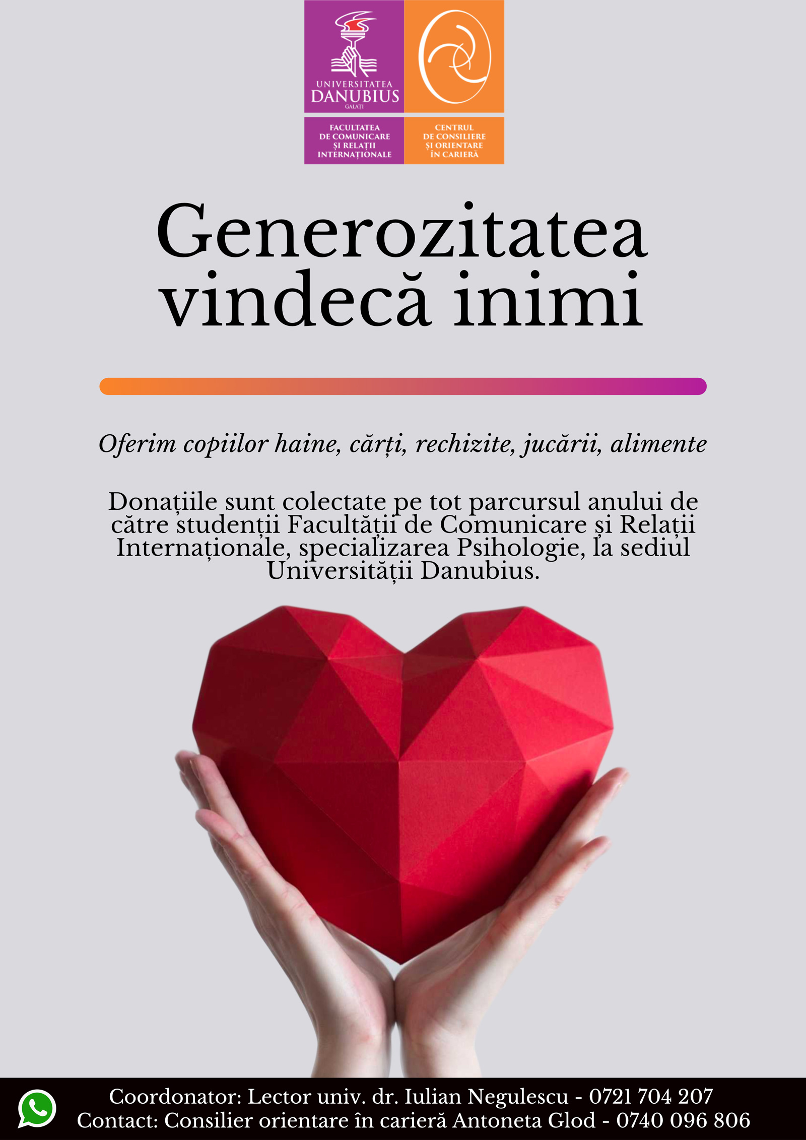 Generozitatea vindecă inimi